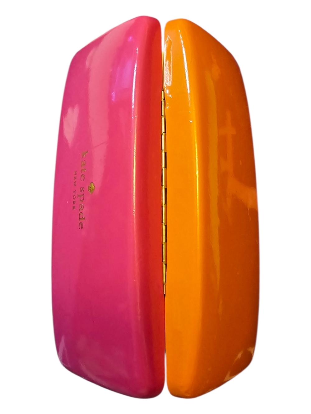 Kate Spade Pink& Orange Sorbet Sunglass & Eyeglass Case - Picture 4 of 5